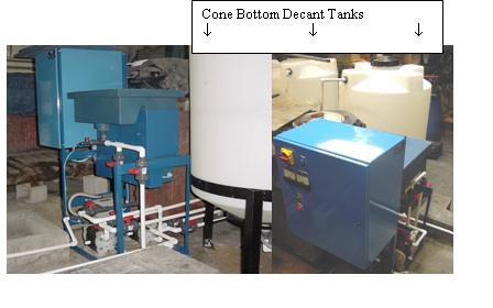 Treated water at Joe's Plating returning to plating line