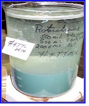 Settled treated water