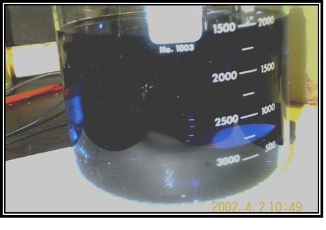 Chromate plating shop waste water sample at pH 2.15
